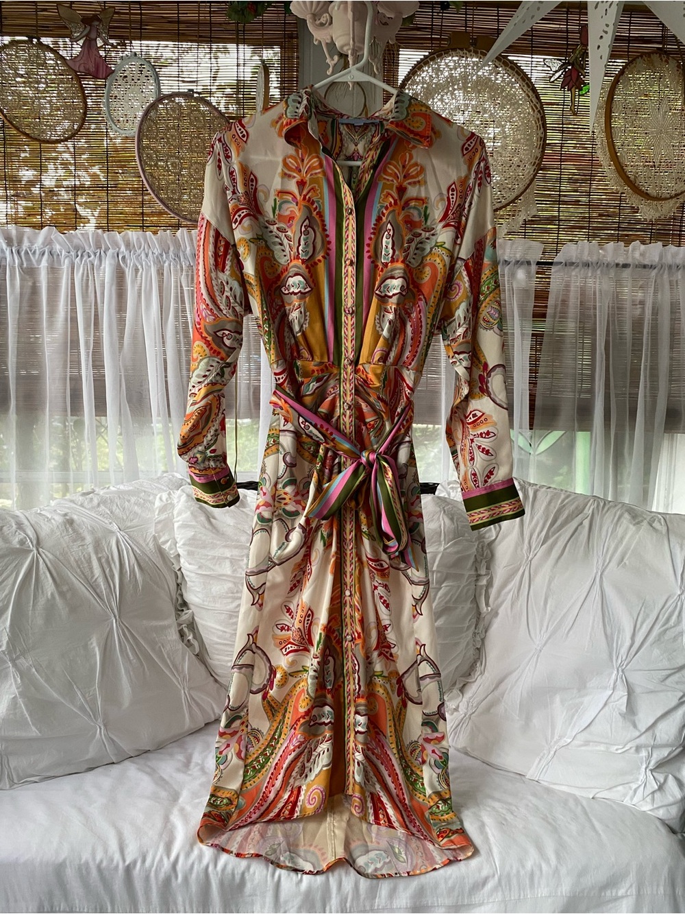 Antonio Milani Roxanne Paisley Midi Dress
